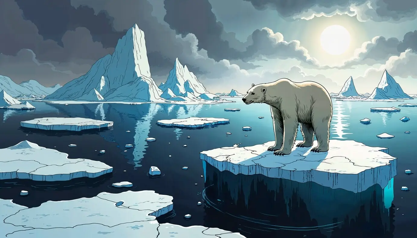 Darstellung der globalen Erwärmung